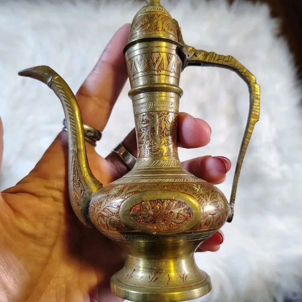 Brass Ingraved W Red Detail 